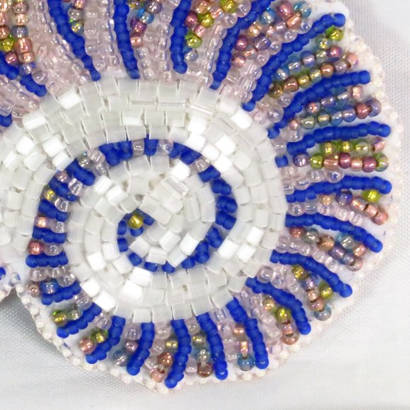 Opalescent Seashell barrette handmade main image 5
